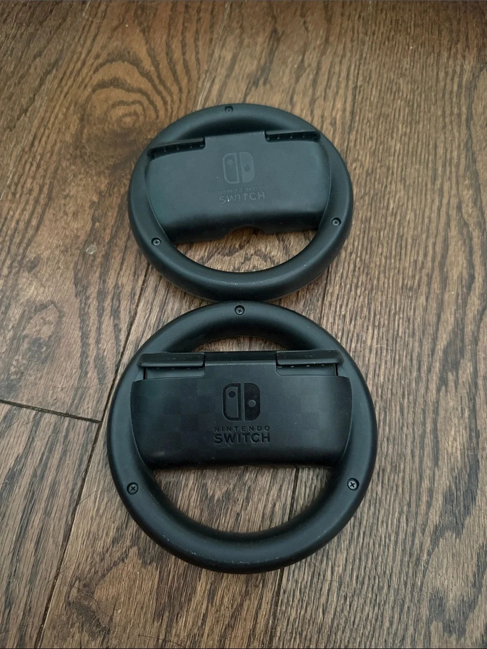 Black Racing Wheel Controller Grips for Video Game Consoles (Pair)